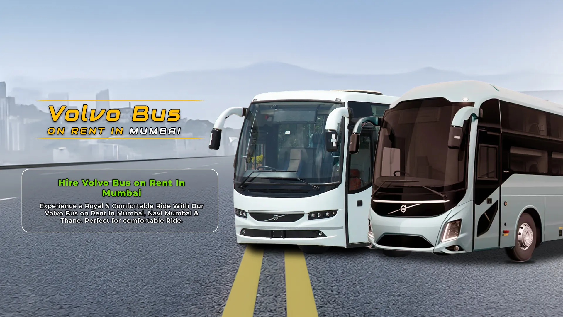 Luxury bus  on rent in Mumbai - Urban Cruise